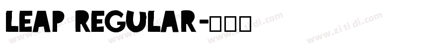 LEAP Regular字体转换